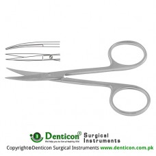Iris Scissor Curved Stainless Steel, 9 cm - 3 1/2"